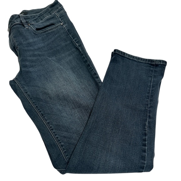 White House Black Market Denim - White House Black Market Blue straight leg, crop Leg Jeans